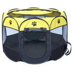 Tente pour chien pliable octogonale en tissu Oxford imperméable, clôture extérieure pour animaux de compagnie, M, Taille : 91 x 91 x 58cm, Taille : M (Jaune), Taille : M (Rouge), Taille : M (Magenta), Taille : M (Bleu), Taille : M (Café)