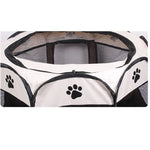 Tente pour chien pliable octogonale en tissu Oxford imperméable, clôture extérieure pour animaux de compagnie, M, Taille : 91 x 91 x 58cm, Taille : M (Jaune), Taille : M (Rouge), Taille : M (Magenta), Taille : M (Bleu), Taille : M (Café)
