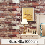 Papier peint autocollant décoratif créatif en brique nuage 3D, décoration murale étanche pour chambre et salon, rouleau de papier peint, taille : 45 x 1000 cm, brique nuage