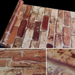 Papier peint autocollant décoratif créatif en brique nuage 3D, décoration murale étanche pour chambre et salon, rouleau de papier peint, taille : 45 x 1000 cm, brique nuage