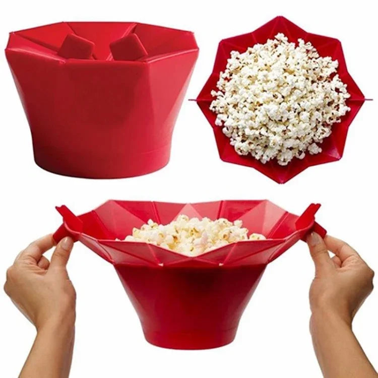 2 pièces Moule à pop-corn pliable créatif en silicone, Silicone pliable
