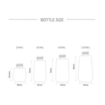 5 flacons de voyage en plastique étanches, accessoires de voyage portables, petits contenants, 30 ml