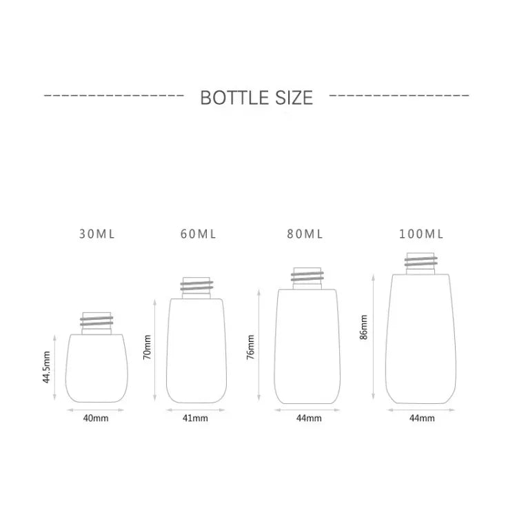 5 flacons de voyage en plastique étanches, accessoires de voyage portables, petits contenants, 30 ml
