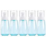 5 bouteilles de voyage en plastique anti-fuite, accessoires de voyage portables, petits contenants, 60 ml, 60 ml