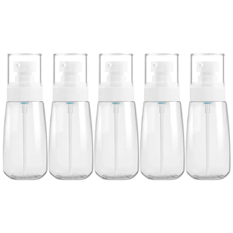 5 bouteilles de voyage en plastique anti-fuite, accessoires de voyage portables, petits contenants, 60 ml, 60 ml