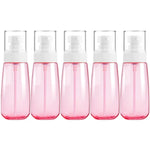 Lot de 5 flacons de voyage en plastique anti-fuite, accessoires de voyage portables, petits contenants, 100 ml