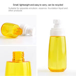 Lot de 5 flacons de voyage en plastique anti-fuite, accessoires de voyage portables, petits contenants, 100 ml