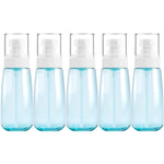 Lot de 5 flacons de voyage en plastique anti-fuite, accessoires de voyage portables, petits contenants, 100 ml