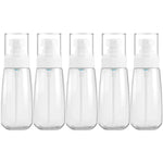 Lot de 5 flacons de voyage en plastique anti-fuite, accessoires de voyage portables, petits contenants, 100 ml
