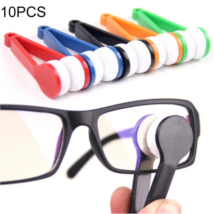 10 Pièces Lingettes Multifonctions Portables pour Lunettes Chiffon Microfibre Nettoyage Lunettes, Couleur Livrée au Hasard, Lingettes pour Lunettes
