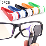 10 Pièces Lingettes Multifonctions Portables pour Lunettes Chiffon Microfibre Nettoyage Lunettes, Couleur Livrée au Hasard, Lingettes pour Lunettes