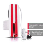 Brosses nettoyantes double face utiles pour essuie-glace en verre, Plage d'application : verre de 3-8mm, Nettoyeur de verre 3-8mm
