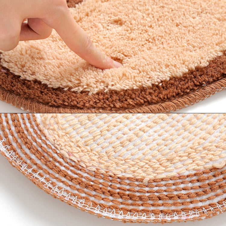 Tapis de Chambre et Salle de Bain Antidérapant en Forme de Pied, Doux et Absorbant