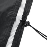 Housse de protection anti-UV, imperméable et anti-poussière en tissu Oxford 210D pour table pliante et chaises, Housse de protection pour mobilier d'extérieur, Taille : 213*132*74cm (Noir), Taille : 213*132*74cm