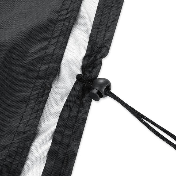 Housse de protection anti-UV, imperméable et anti-poussière en tissu Oxford 210D pour table pliante et chaises, Housse de protection pour mobilier d'extérieur, Taille : 213*132*74cm (Noir), Taille : 213*132*74cm