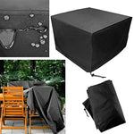 Housse de protection anti-UV, imperméable et anti-poussière en tissu Oxford 210D pour table et chaises pliantes, housse de protection pour ensemble de meubles d'extérieur, taille : 242*162*100cm (noir), taille : 242*162*100cm