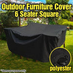 Housse de protection anti-UV, étanche et anti-poussière en tissu Oxford 210D pour table pliante et chaises, housse de protection pour mobilier d'extérieur, taille : 250*250*90cm (Noir), taille : 250*250*90cm