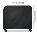 Housse de protection pliante pour barbecue en tissu Oxford 210D, imperméable, anti-UV, anti-poussière, pour barbecue à gaz, charbon de bois ou électrique, taille : 145*61*117cm (noir), taille : 145*61*117cm