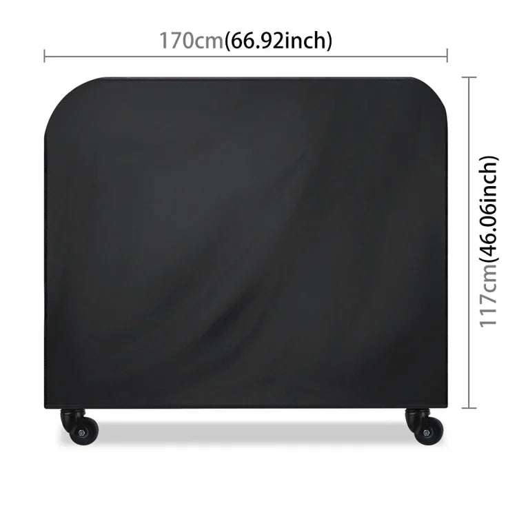 Housse de protection pliante pour barbecue en tissu Oxford 210D, anti-UV, imperméable et anti-poussière, pour barbecue à gaz, charbon de bois ou électrique, taille : 170*61*117cm (noir), taille : 170*61*117cm