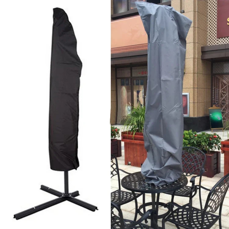 Housse de protection anti-UV pour parasol pliant d'extérieur en tissu Oxford 210D, Taille : 57*48*25cm (Noir), Taille : 57*48*25cm