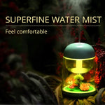 Imycoo WT602 Humidificateur d'air portable mini-design paysage micro 2W avec charge USB et lumière LED colorée, Capacité du réservoir d'eau : 180ml, DC 5V