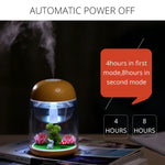 Imycoo WT602 Humidificateur d'air portable mini-design paysage micro 2W avec charge USB et lumière LED colorée, Capacité du réservoir d'eau : 180ml, DC 5V
