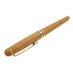 Stylo plume à piston transparent en bambou avec plume extra fine pour le bureau/l'école