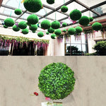 Boule topiaire plante artificielle Aglaia Odorata Décoration suspendue pour mariage événement maison extérieur, Diamètre : 8,7 pouces, 8,7 pouces