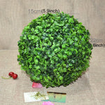 Boule topiaire plante artificielle Aglaia Odorata Décoration suspendue pour mariage événement maison extérieur, Diamètre : 8,7 pouces, 8,7 pouces