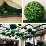 Boule topiaire plante artificielle Aglaia Odorata Décoration suspendue pour mariage événement maison extérieur, Diamètre : 8,7 pouces, 8,7 pouces