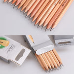 Crayons à papier 2B en bois pré-taillés pour le dessin, l'écriture et l'esquisse, 12 pièces