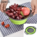 Panier de rangement pliable créatif pour légumes et fruits, égouttoir, taille S : 24,5 x 20 x 9 cm, taille S