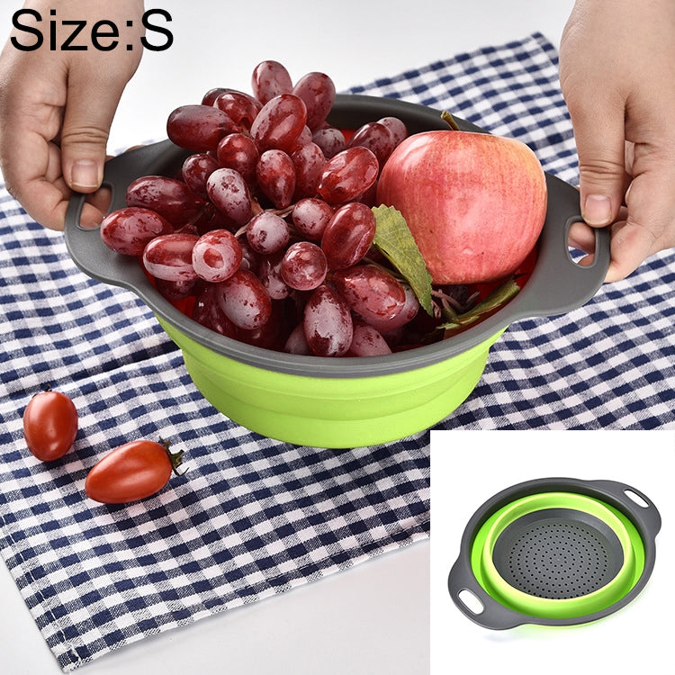 Panier de rangement pliable créatif pour légumes et fruits, égouttoir, taille S : 24,5 x 20 x 9 cm, taille S