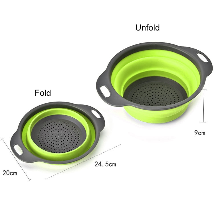 Panier de rangement pliable créatif pour légumes et fruits, égouttoir, taille S : 24,5 x 20 x 9 cm, taille S