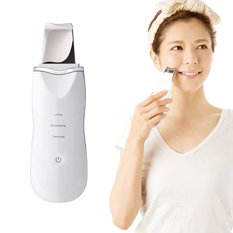 Appareil de Nettoyage Facial par Vibration Ultrasonique 2W, Nettoyeur de Peau Morte, Instrument de Beauté pour le Visage
