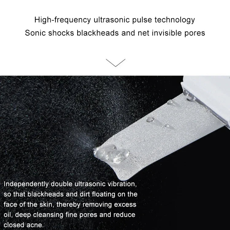 Appareil de Nettoyage Facial par Vibration Ultrasonique 2W, Nettoyeur de Peau Morte, Instrument de Beauté pour le Visage