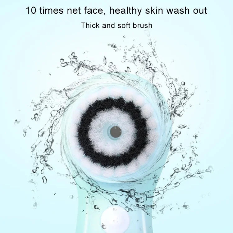 Instrument de Beauté Facial Électronique 1,2W Rechargeable USB, Brosse Nettoyante pour Visage, Pores, Nez, Points Noirs, 6 en 1