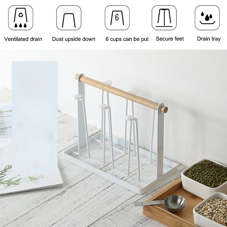 Égouttoir à tasses de cuisine en fer