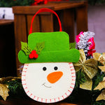 Sac Cadeau de Noël Créatif Style Dessin Animé, Sac à Main en Tissu Non Tissé pour Cadeaux en Forme de Pomme