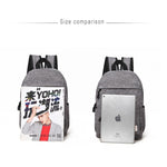 Sac à dos universel multifonction en toile pour ordinateur portable, épaule, sac étudiant pour 13-15 pouces, Taille : 36x25x10cm