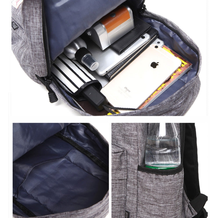 Sac à dos universel multifonction en toile pour ordinateur portable, épaule, sac étudiant pour 13-15 pouces, Taille : 36x25x10cm