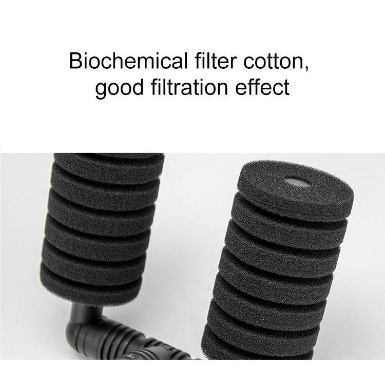 Filtre Biologique en Coton Mini Double Tête Pneumatique Silencieux pour Aquarium Mural, HC7149A, HC7149B, HC7149C, HC7149D