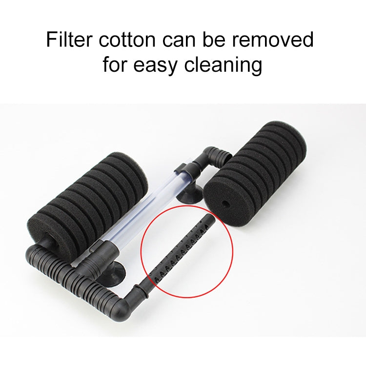 Filtre Biologique en Coton Mini Double Tête Pneumatique Silencieux pour Aquarium Mural, HC7149A, HC7149B, HC7149C, HC7149D