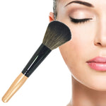 Outils de maquillage brosse à poudre blush, manche en bois, tête douce, fond de teint, tampon