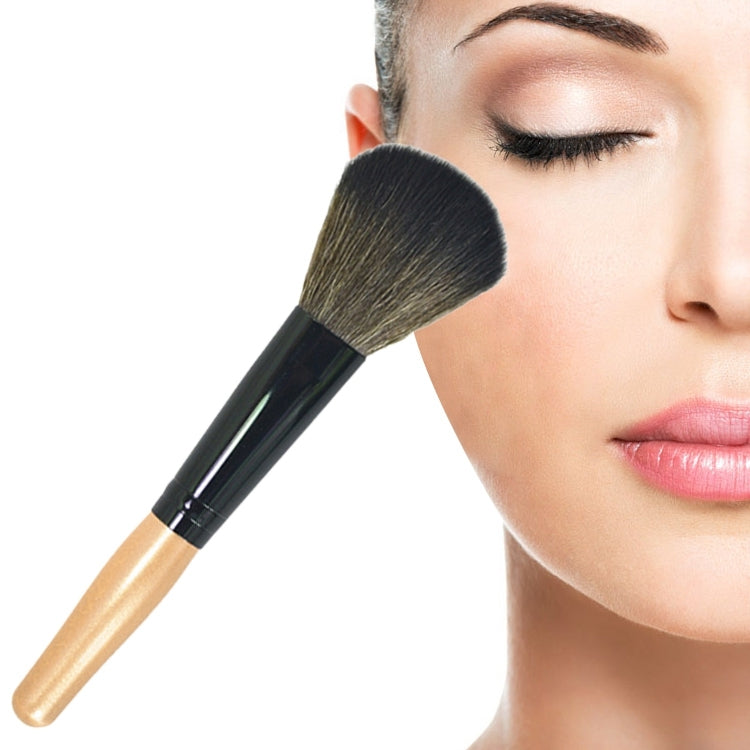 Outils de maquillage brosse à poudre blush, manche en bois, tête douce, fond de teint, tampon