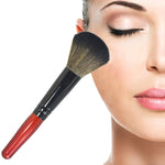 Outils de maquillage brosse à poudre blush, manche en bois, tête douce, fond de teint, tampon