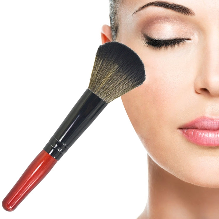 Outils de maquillage brosse à poudre blush, manche en bois, tête douce, fond de teint, tampon