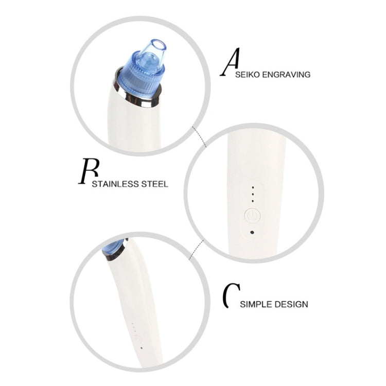 Nettoyant de pores extracteur de points noirs multifonction 5W 1A avec quatre sondes