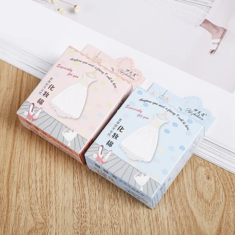 25 Boîtes de tampons en coton jetables doux et fins pour maquillage du visage, emballage en carton