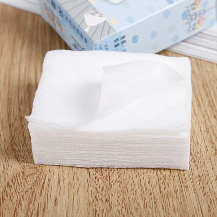 25 Boîtes de tampons en coton jetables doux et fins pour maquillage du visage, emballage en carton